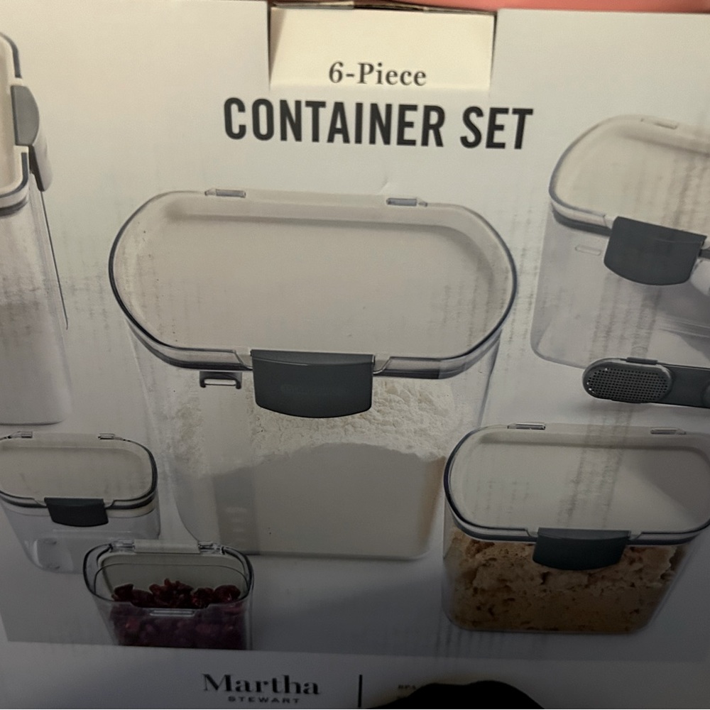 New in box- Martha Stewart canister set.